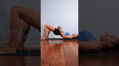 GLUTE BRIDGES| Beginner vs Advanced | #postpartum #workout #glutesworkout #fitness motivation ess