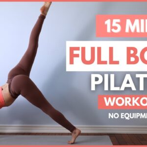 15 Min Pilates Full Body Workout | Deep Core & Pelvic Floor Exercises (No equipment)