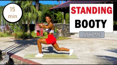 15 min STANDING BOOTY WORKOUT AT HOME | No Equipment | Standing Butt Workout | Modern Fit Girl