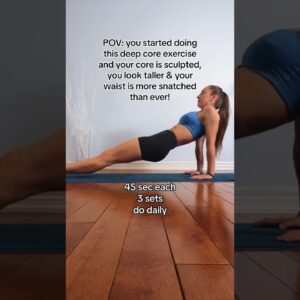 Best Deep Core Exercise for Snatched Waist #postpartum #workout #crunches #fitnessmotivation