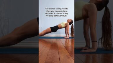 Deep Core Workout for Stronger Core & Flat Belly #postpartum #workout #crunches #fitnessmotivation