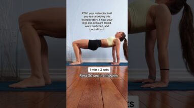 You WANT FLAT BELLY right? Then do THIS 🆕YouTube #postpartum #workout #crunches #fitnessmotivation