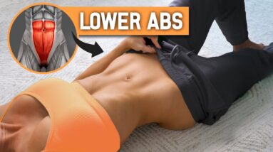 8 Min LOWER ABS Workout - Reduce Muffin Top & Belly Fat NATURALLY! No Equipment, At Home