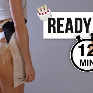BAKE THE CAKES in JUST 12 Min! Intense Booty Workout, No Rest, No Equipment, At Home