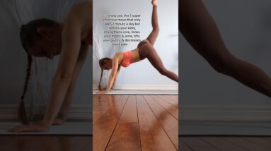 1 Pilates Deep Core Exercise that works FULL BODY #postpartum #workout #crunches #fullbodyworkout