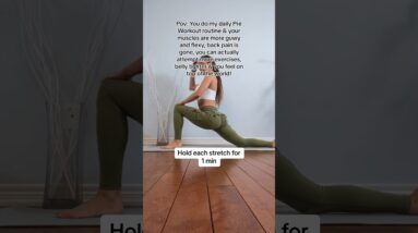 My Pre-Workout Stretch Routine  @firmabs code ANASTASIA20 #postpartum #workout #stretching