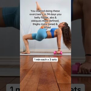 Pilates Exercises for Flatter Belly, Thighs & Butt 🍑 #postpartum #workout #crunches #homeworkout