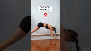 Deep Core Workout: Right vs Wrong ✅ #postpartum #crunches #homeworkout