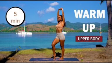 5 MIN UPPER BODY WARM UP - Warm Up Upper Body | The Modern Fit Girl