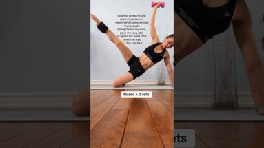 deep core exercises for flat belly & sculpt Waist  #postpartum #crunches #workout