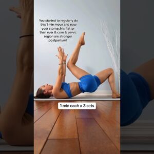 Deep Core Move I swear by | Pilates Exercise #postpartum #workout #crunches