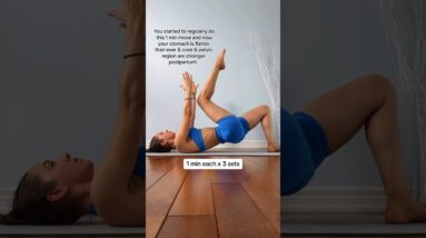 Deep Core Move I swear by | Pilates Exercise #postpartum #workout #crunches