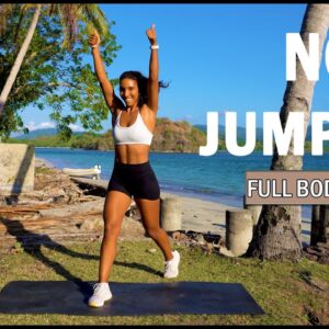 20 Minute NO Jumping HIIT Workout - No Equipment - No Repeats Home Workout - Full Body Low Impact