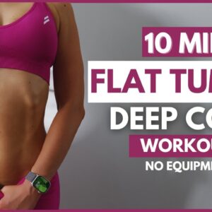 How to Get Flat Tummy | Do this 10 Min Deep Core & Pelvic Floor Workout 3x week (No equipment)