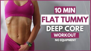 How to Get Flat Tummy | Do this 10 Min Deep Core & Pelvic Floor Workout 3x week (No equipment)