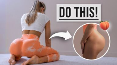 Get PEACH BOOTY Naturally! Full Roundness Butt Workout - Intense, No Equipment, At Home