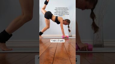 ⚠️You’ll get results if you try this deep core x! It’s terrible! #postpartum #workout #crunches