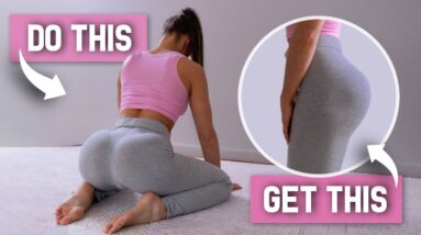 DO THIS to Get BOOTY FASTER! Pre-Booty Activation & Stretching Routine, No Equipment, At Home