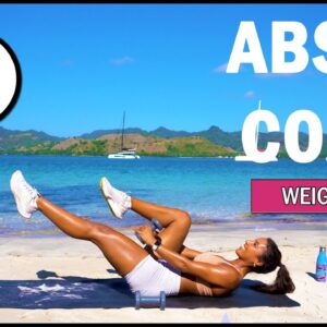 15 min Weighted ABS & CORE WORKOUT for Defined Abs - Dumbbell Ab Workout