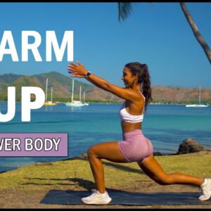 5 min Lower Body Warm Up | Leg Warm Up before Workout | The Modern Fit Girl Leg Day