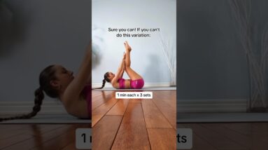 “I can’t do the jackknife” | back friendly #workout #postpartum #abs #core #crunches #homeworkouts