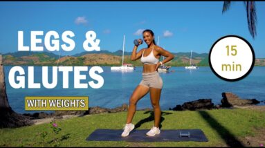 20 MIN LEAN LEGS + ROUND BOOTY with Weights - Lower Body Workout with Dumbbells The Modern Fit Girl