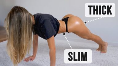 DO THIS to Get THICK BOOTY & SLIM WAIST! Intense Butt & Abs Workout - No Rest, No Equipment, At Home