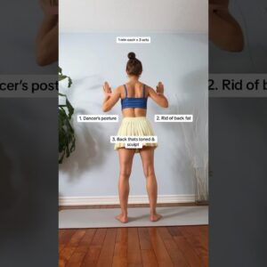 Do this Banded Workout to Get Dancer’s Posture🦩#posture #backworkout #workout #shortsvideo