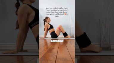 3 Exercises to Grow your booty BUT not your legs #glutesworkout #workout #postpartum