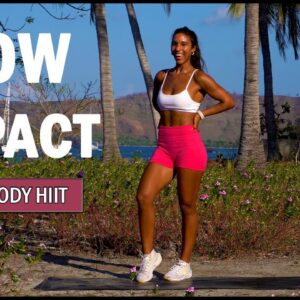 20 minute HIIT WORKOUT No Jumping + Warm Up | The Modern Fit Girl