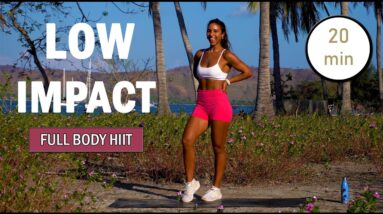 20 minute HIIT WORKOUT No Jumping + Warm Up | The Modern Fit Girl