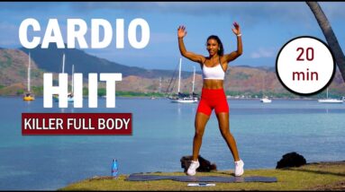 20 Minute Full Body Cardio-HIIT Workout + Warm Up | No Equipment | The Modern Fit Girl