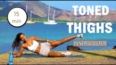 15 min SLIM THIGHS PILATES WORKOUT // INNER & OUTER THIGHS | toned legs | The Modern Fit Girl