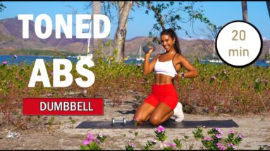 20 min ABS WORKOUT WITH DUMBBELLS | Weighted Abs | Dumbbell Ab Workout | The Modern Fit Girl Abs