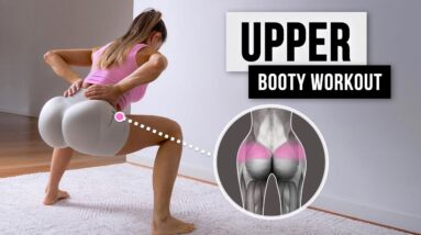 13 Exercises to Get UPPER BOOTY SHELF without any Equipment! Intense, At Home Workout