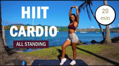 20 MIN SUPER SWEATY HIIT Workout - ALL STANDING - No Repeat QUICK & EFFECTIVE Home Workout