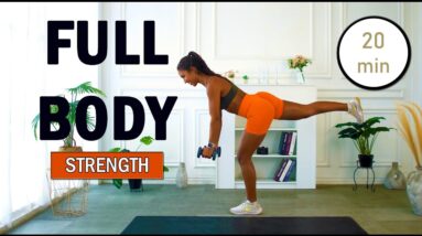 20 MIN KILLER STRENGTH Workout - With Weights - Home Workout with Dumbbells | Modern Fit Girl