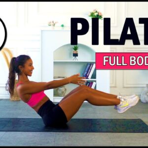 15 MIN EXPRESS PILATES WORKOUT || At-Home Mat Pilates (No Equipment) | The Modern Fit Girl