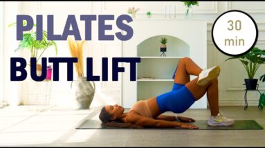 30 min PILATES BUTT LIFT | Round Booty | No Equipment Glutes, No Repeat | The Modern Fit Girl