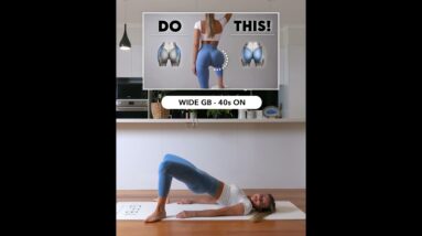 Perfect Workout to Grow Booty, Not Thighs! #fitness #bootyworkout #glutes #homeworkout