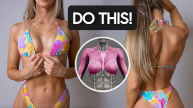 Get Rid of BRA BULGE, Grow BIGGER CHEST & Reduce FAT! Beginner Friendly Workout, No Equipment, Home