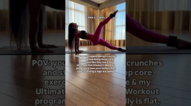 ✨Your core will be shaking after 🫶🏻 STOP DOING CRUNCHES -Workout programs 🔗👇