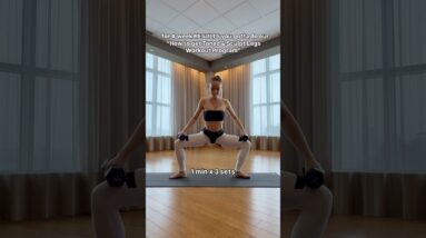 ✨Your inner thighs & arms will be shakin after this🤯 workout programs🔗⬇️