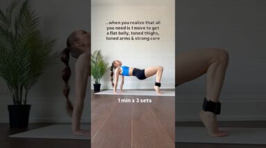 pov: you do this & get flat belly & snatched waist! 💭 workout programs ⤵️