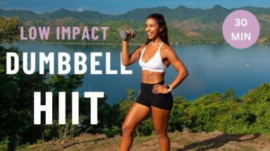 30 MIN INTENSE FULL BODY HIIT With Weights - No Jumping | The Modern Fit Girl