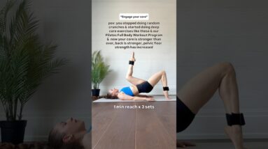 ✨Your core will be shakin after- STOP DOING CRUNCHES -👇workout program🔗👇