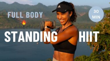 30 Minute Full Body Dumbbell Strength Workout [All Standing/No Repeat/No Jumping] Modern Fit Girl