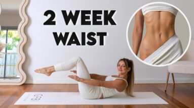 Get Snatched WAIST & Defined ABS in 14 DAYS! Intense Ab Challenge, Floor Only, No Equipment, At Home