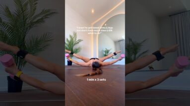 😳your thighs & arms will be SHAKING after |👇workout program