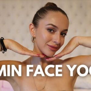 8 Min Daily Face Yoga | Get rid of DOUBLE CHIN, Slim Down Your Face & Sculpt Your Jawline